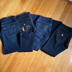 4 Bundle of True Religion Jeans